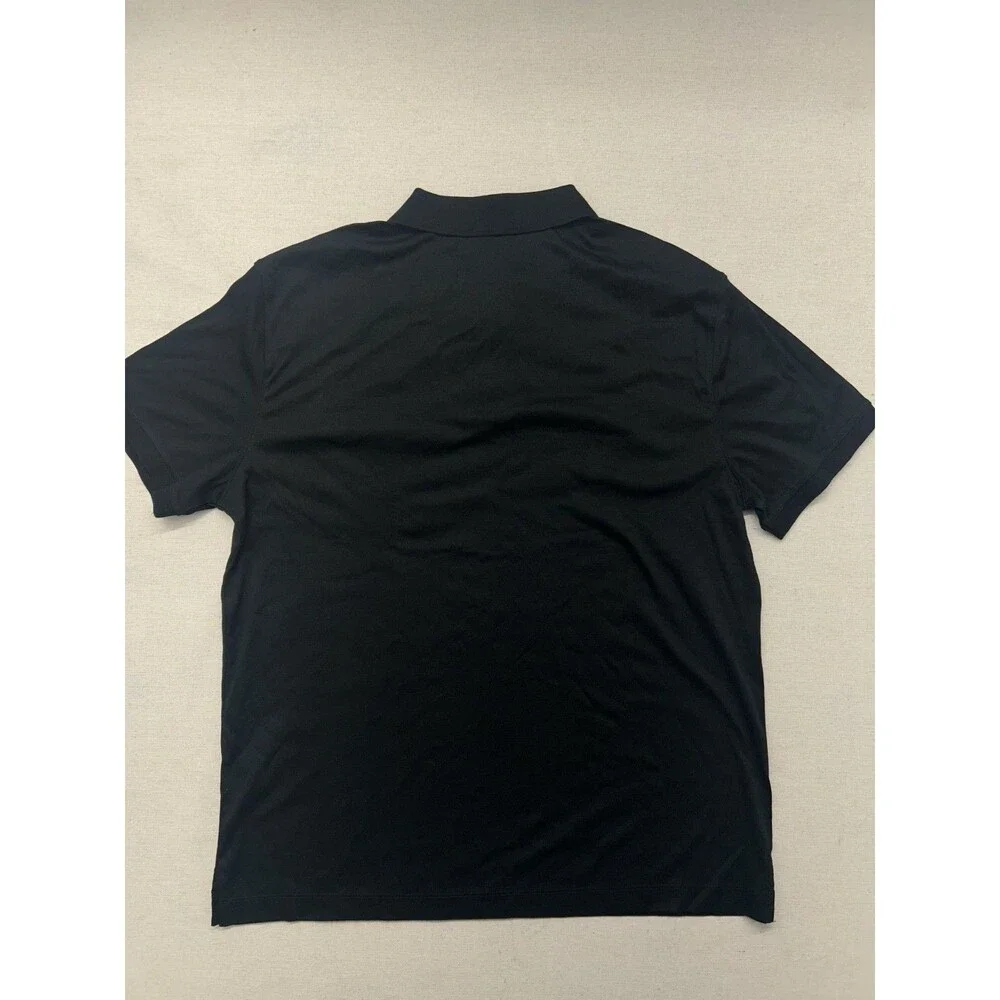 Banana Republic Luxe Touch Performance Polo Shirt Mens Large Black